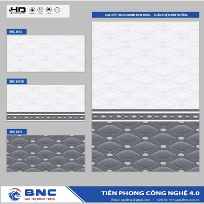 Gạch ốp tường 30x60 BNC 3672-73D-74
