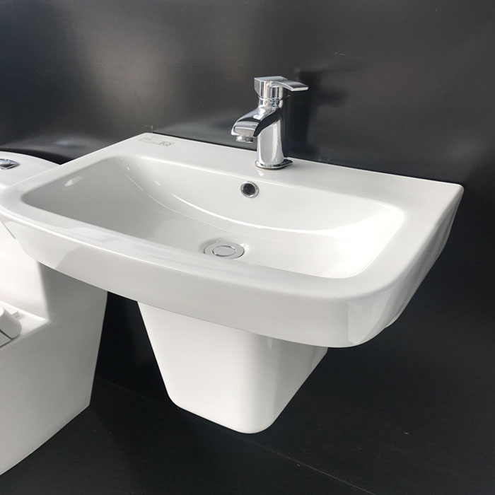 Lavabo Viglacera và chân treo CD50
