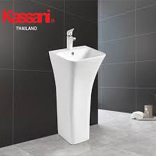 Lavabo Kassani chân đứng nguyên khối 317